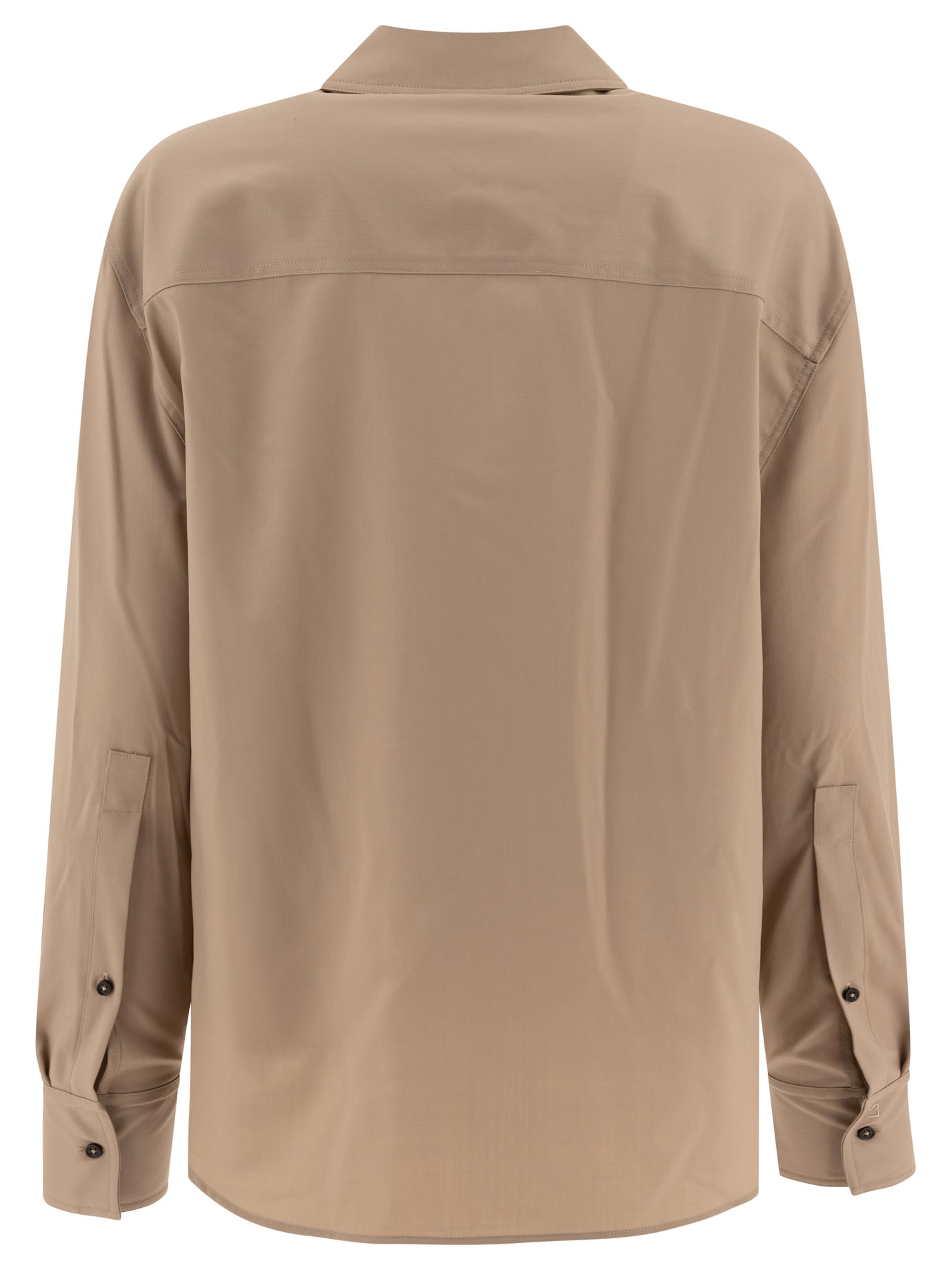 LOULOU STUDIO Beige Eliana shirt